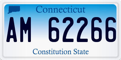 CT license plate AM62266
