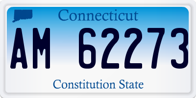 CT license plate AM62273