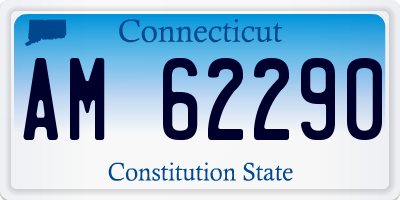 CT license plate AM62290