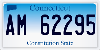 CT license plate AM62295
