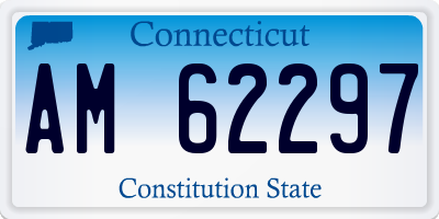 CT license plate AM62297