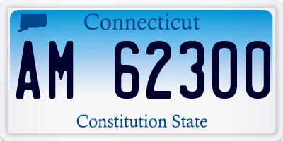CT license plate AM62300