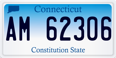 CT license plate AM62306