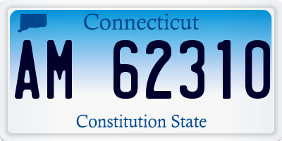 CT license plate AM62310