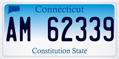 CT license plate AM62339