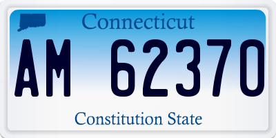 CT license plate AM62370