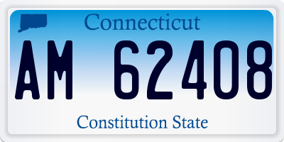 CT license plate AM62408
