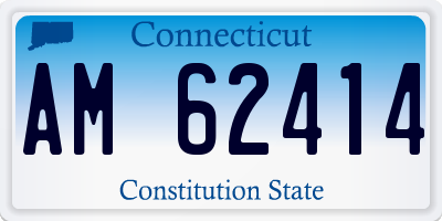 CT license plate AM62414