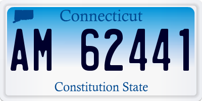 CT license plate AM62441