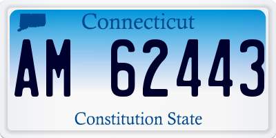 CT license plate AM62443