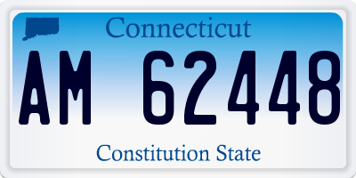 CT license plate AM62448