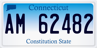 CT license plate AM62482