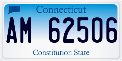 CT license plate AM62506