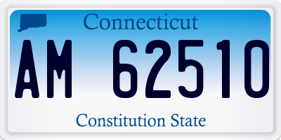 CT license plate AM62510
