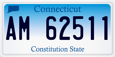 CT license plate AM62511