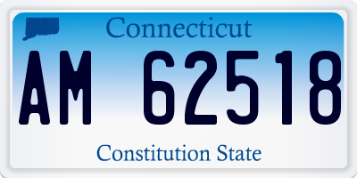 CT license plate AM62518