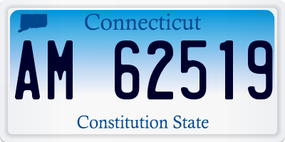 CT license plate AM62519