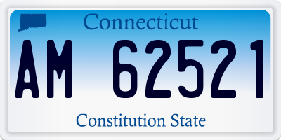 CT license plate AM62521