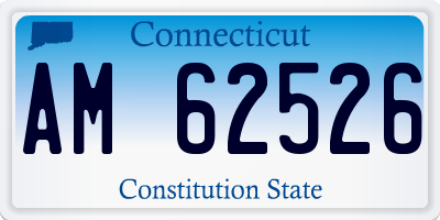 CT license plate AM62526