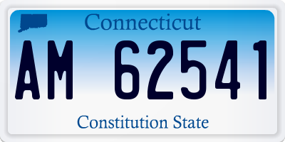 CT license plate AM62541