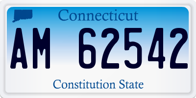 CT license plate AM62542