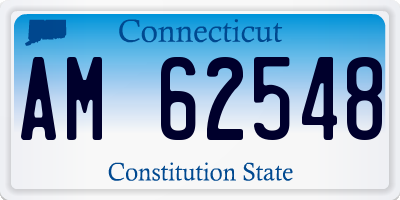 CT license plate AM62548