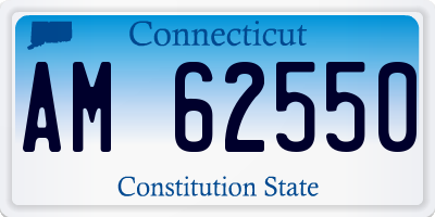 CT license plate AM62550