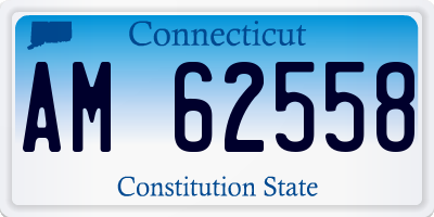 CT license plate AM62558