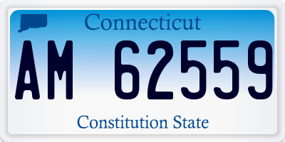 CT license plate AM62559