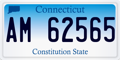 CT license plate AM62565