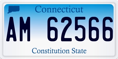 CT license plate AM62566