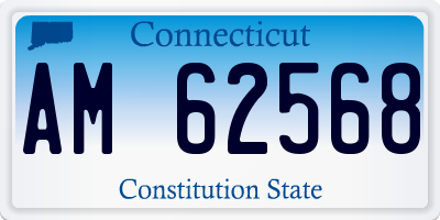 CT license plate AM62568