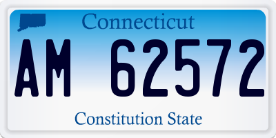 CT license plate AM62572