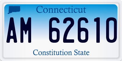CT license plate AM62610