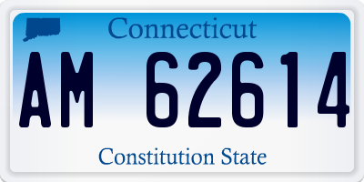 CT license plate AM62614