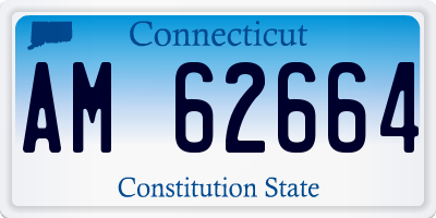 CT license plate AM62664