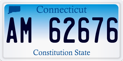 CT license plate AM62676