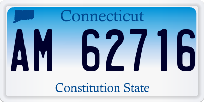 CT license plate AM62716