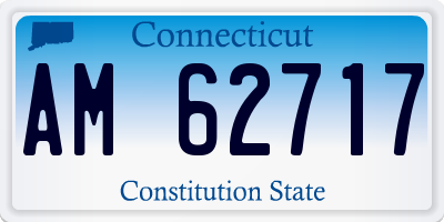 CT license plate AM62717