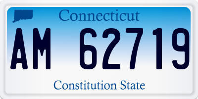 CT license plate AM62719