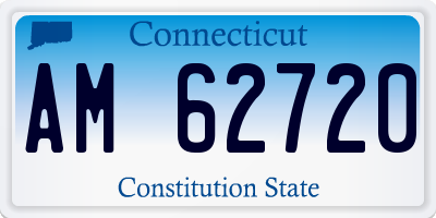 CT license plate AM62720
