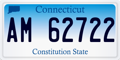 CT license plate AM62722