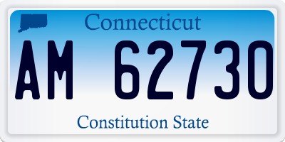 CT license plate AM62730