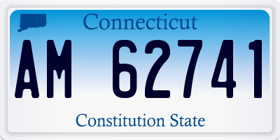 CT license plate AM62741