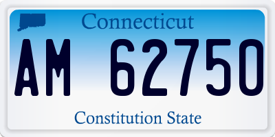CT license plate AM62750