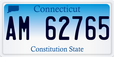 CT license plate AM62765
