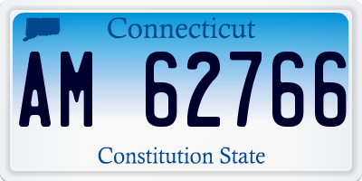 CT license plate AM62766