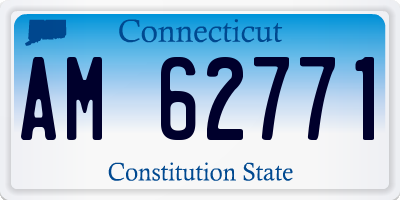 CT license plate AM62771