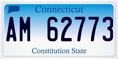 CT license plate AM62773