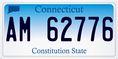CT license plate AM62776